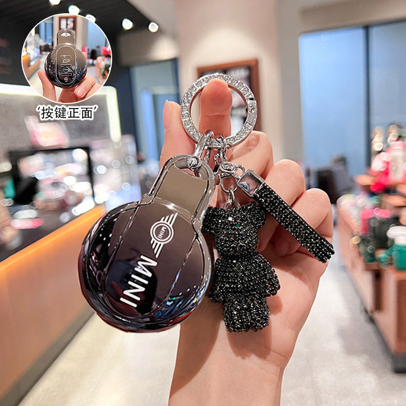 เหมาะสำหรับเคสกุญแจ BMW Mini, พวงกุญแจ Mini Cooper, Countryman, Clubman, เคสผู้ชายและผู้หญิงระดับสูง