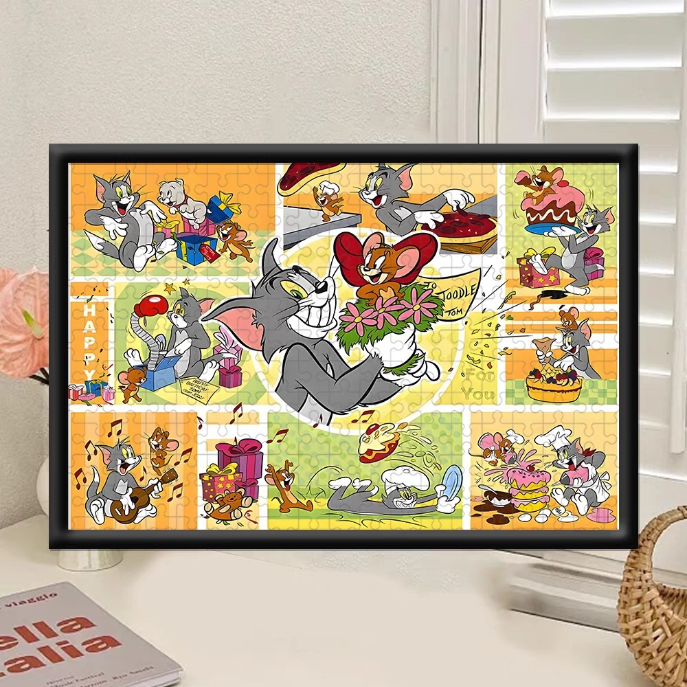 🚀พร้อมส่ง🚀【Tom and Jerry】 Jigsaw Puzzle ไม้ 300-1000 ชิ้นเด็กผู้ใหญ่พัฒนาสมองจิ๊กซอว์อะนิเมะชายหญิงจิ๊กซอว์ของขวัญวันเกิดจิ๊กซอว์