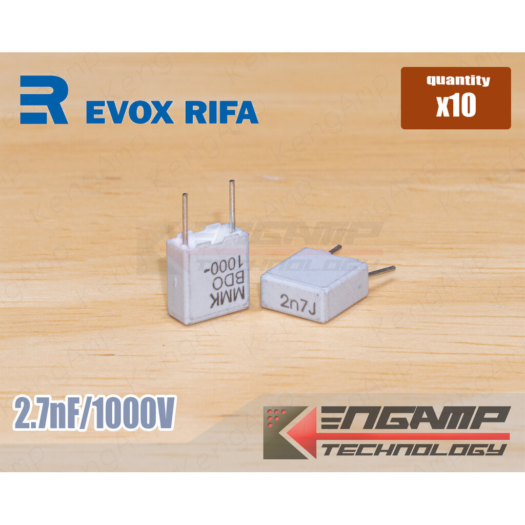 (10ตัว) [F-CAP] 2.7nF/1000V 2n7J1000V EVOX MMK5 3.4x7.2 H7.5mm P=5mm