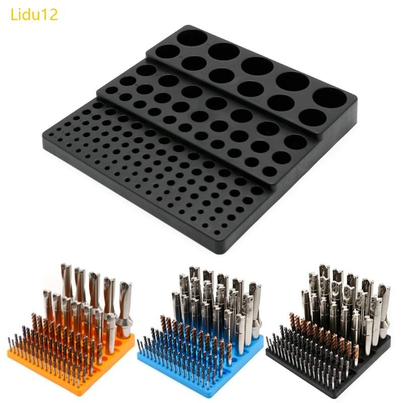 Lidu12 ดอกสว่านกล่องเก็บเครื่องตัดมิลลิ่งเจาะ Finishings Organizer Case 131 หลุม