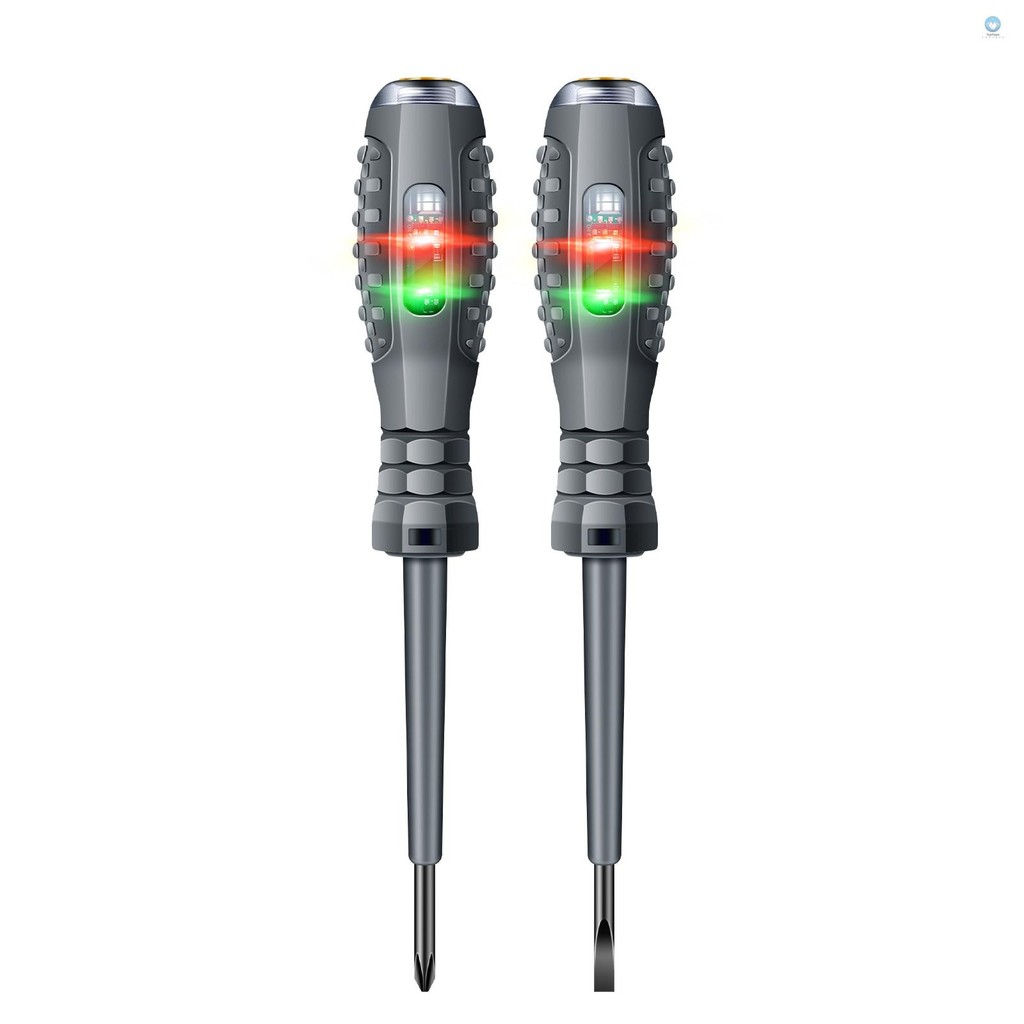 ANENG B05 2 ชิ้น Word/Cross ไขควงปากกาทดสอบไฟฟ้า Multi-functional ไขควงในครัวเรือนพร้อมตัวบ่งชี้เครื