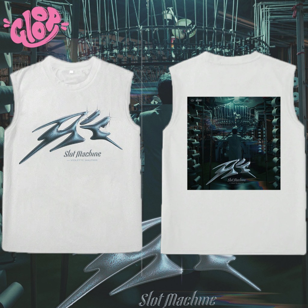 【HOT】slot machine เสื้อยืดแขนกุดผู้ชาย men tanks ผ้าฝ้ายใหม่