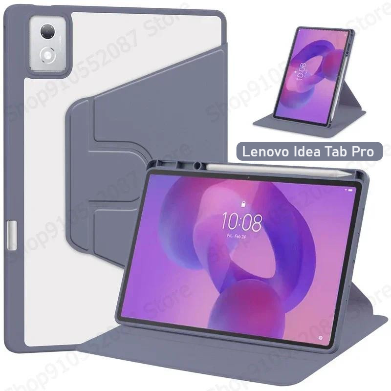 สําหรับ Lenovo Idea Tab Pro 2025 12.7 "TB373FU กรณีที่ใส่ดินสอ 360 หมุนล้างด้านหลังสําหรับ Lenovo Id