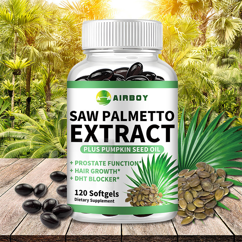 Saw Palmetto & Pumpkin Seed Oil Softgel Capsules รองรับสุขภาพต่อมลูกหมากและปัสสาวะ อุดมไปด้วย Omega-6 & Omega-9