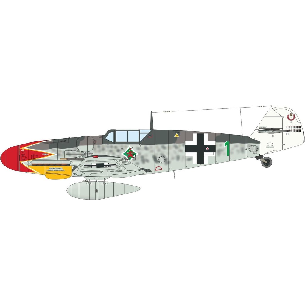 Eduard 1/72 ProfiPACK German Bf109G-6 Plastic Model EDU70159