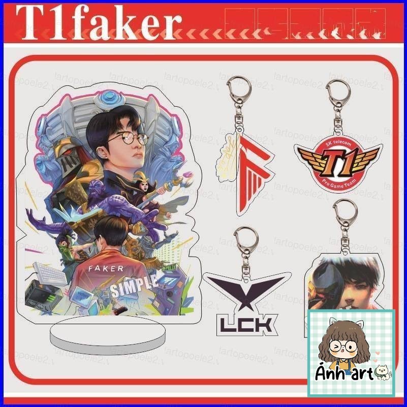T1 faker lck พวงกุญแจโมเดลของเล่นน่ารัก