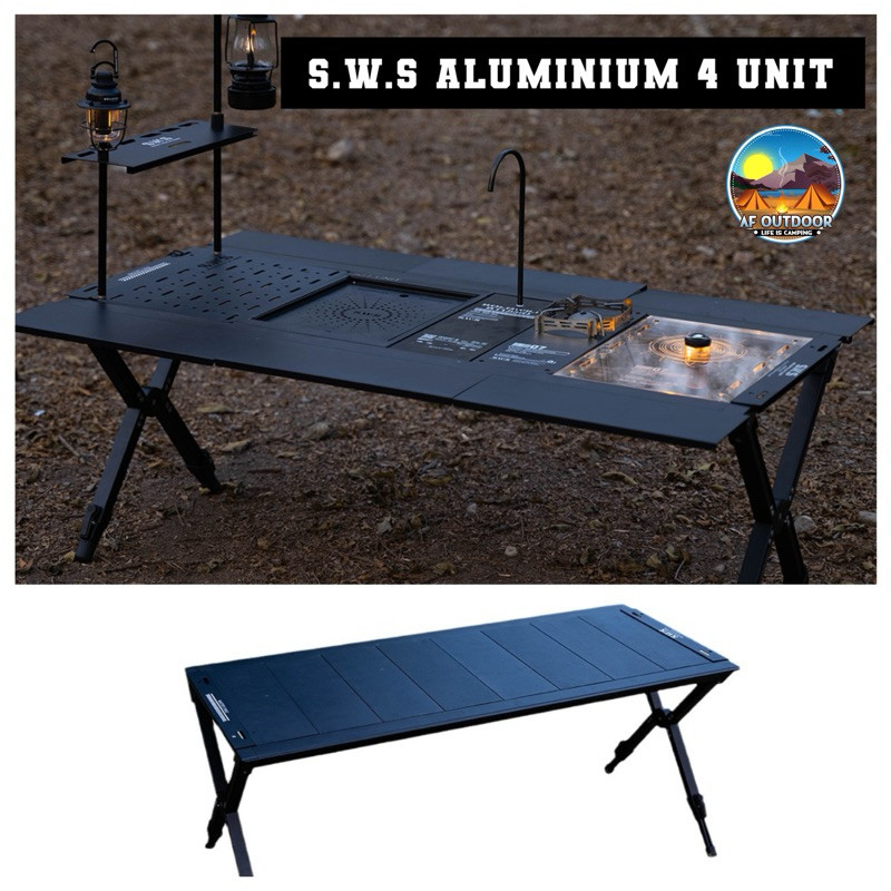 💥2025💥โต๊ะสนาม  S.W.S Aluminium IGT Table 4 Unit โต๊ะทำอาหาร แคมป์ปิ้ง camping