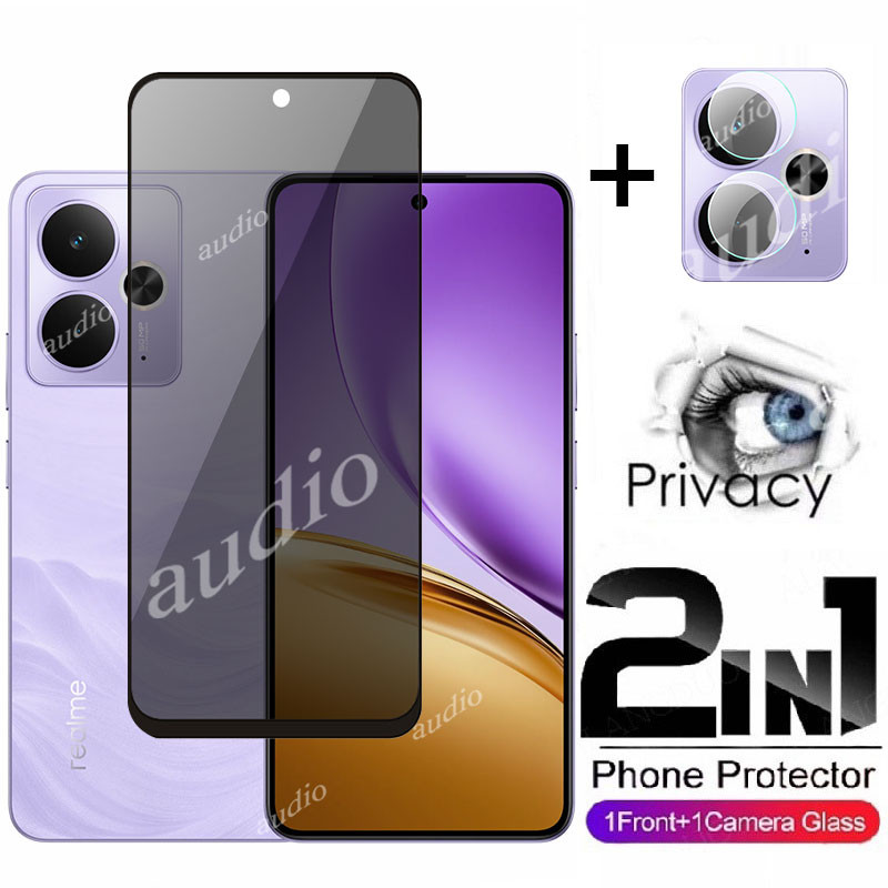 Realme 14t 5G 2in1 หน้าจอส่วนตัวพร้อมฟิล์มเลนส์สําหรับRealme 14t 14 Realme14T 5Gความเป็นส่วนตัวป้องก