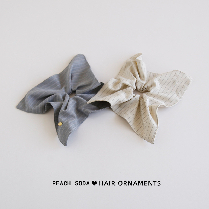 MAUROPOLI Daily Fashion Square Scrunchy Hair Tie สไตล์ใหม่ High-End Temperament Simple Ponytail Headband