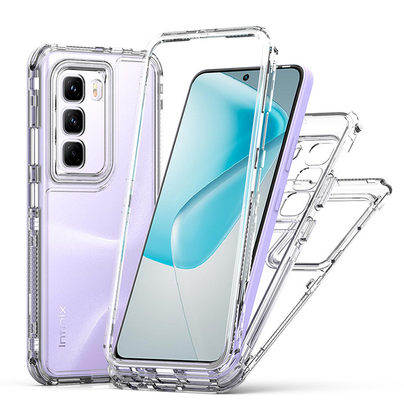 สําหรับ Infinix Hot 50 Pro + 50i 40 40i 4G X6882 X6881 X6880 X6531 X6531B X6836 X6837 X6528B กรณีกันกระแทกกันชนอะคริลิค Clear Armor Cover