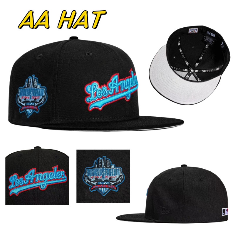 MLB Los Angeles Dodgers 40th Anniversary Stadium Patch Fit Hat Mens Non Adjustable Hip-hop Reverse H