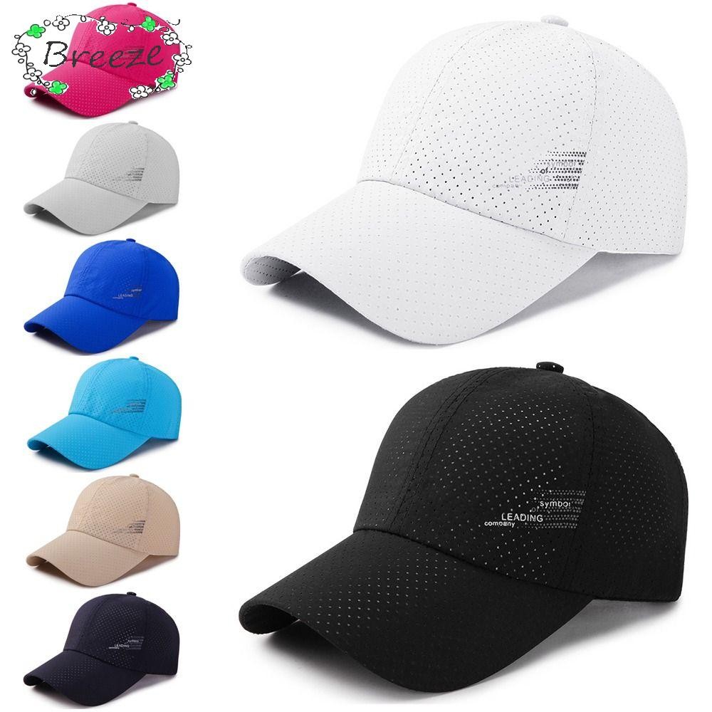 BREEZE Golf Fishing Cap กีฬากลางแจ้ง Breathable ปรับครีมกันแดดหมวก