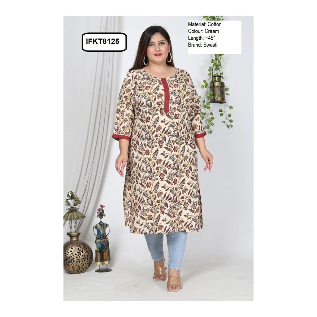 [4XL & 6XL] Exclusive Plus Size Kurti - เฉพาะตัวท็อป