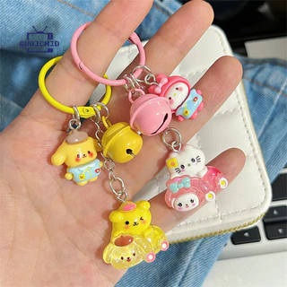 น่ารักโปร่งใส Fine Flash 3D Key Chain การ์ตูนกระเป๋านักเรียนจี้ Creative Accessory สายคล้องโทรศัพท์มือถือ Anti-Lost