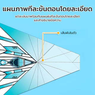 ✨✨กระดาษพับเครื่องบิน ชุดกระดาษสี 3D สำหรับเด็กอนุบาล ของเล่นฝึกสมองและพัฒนาการ
