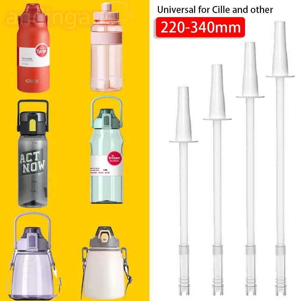 Andin ขวดฟางสากล 22-34 ซม. ใช้ซ้ําได้ ถอดออกได้ ซิลิโคนดื่มโดยตรง อุปกรณ์เสริมสําหรับ Cille และอื่นๆ 1 ชิ้น
