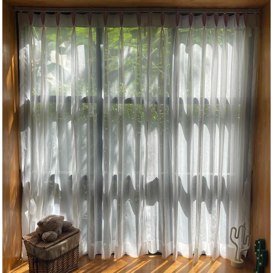 แนะนำ ผ้าม่าน ผ้าม่านโปร่งจีบ ขนาด 1.0 เมตร เป็นผ้าม่านที่มีการตัดเย็บแบบจีบและใช้ผ้าโปร่งแสง สวยหรู ทันสมัย ราคาพิเศษ มีเก็บเงินปลายทาง