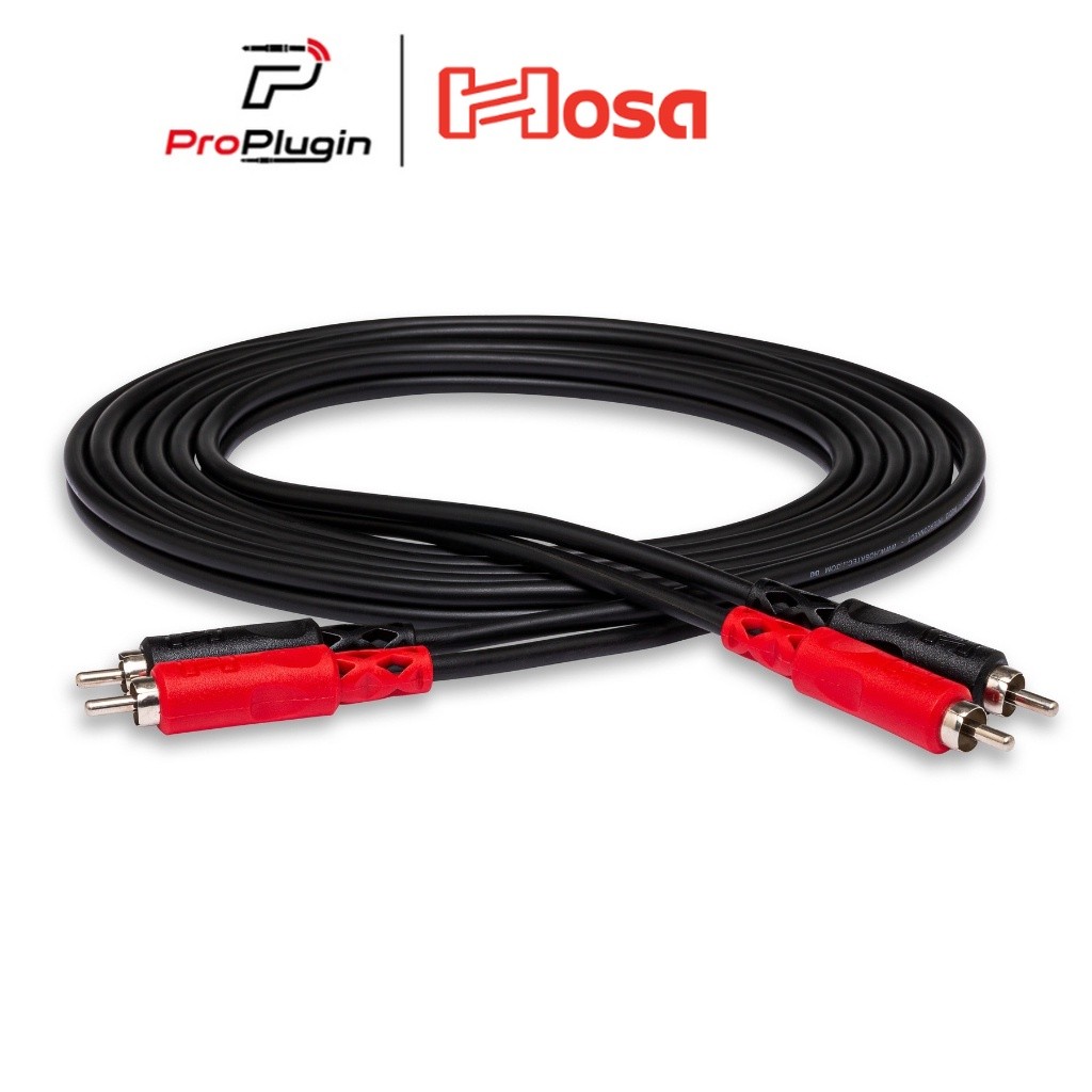 Hosa CRA-203 Stereo Interconnect สาย RCA ความยาว 3 เมตร คุณภาพมาตรฐาน แข็งแรง วัสดุดี(ProPlugin)