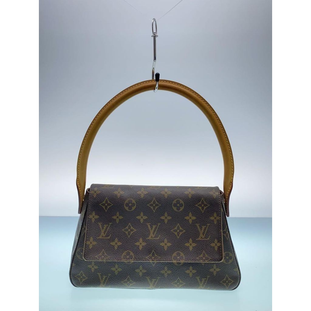 Louis Vuitton Monogram Looping Canvas กระเป๋าถือ Pvc สีน้ําตาล Mini Looping_Monogram Canvas_Brw Brw 