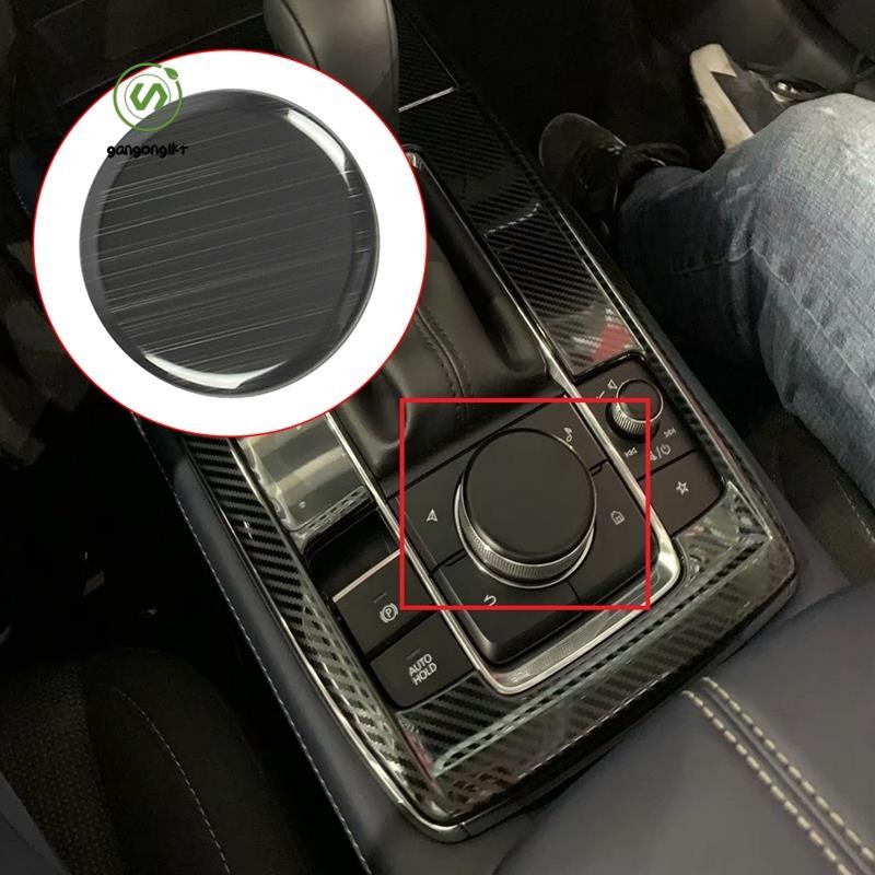 [gangong1kr]สําหรับMazda Cx-30 CX30 2020 2021 สแตนเลสสีดําเกียร์Shiftแผงปุ่มสวิทช์ฝาครอบTrimรถจัดแต่