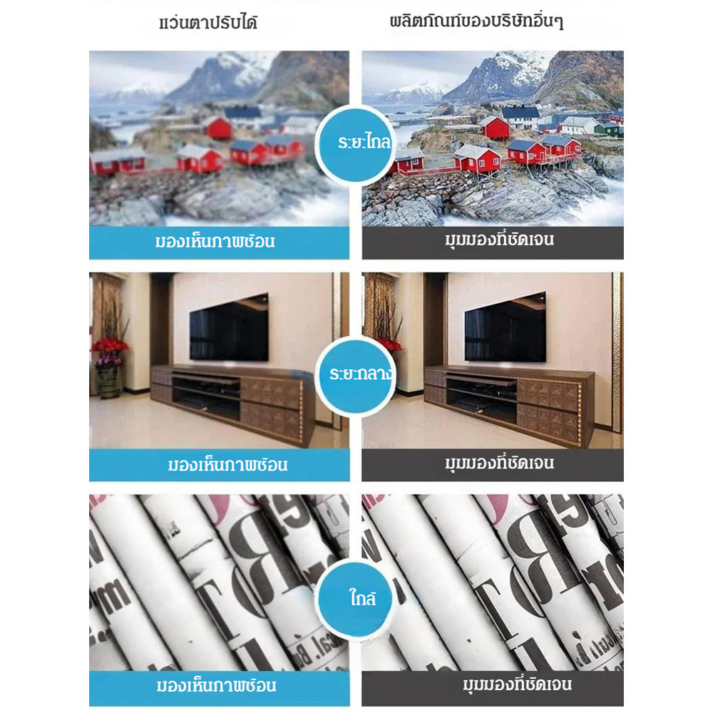 【ปรับโฟกัสอัตโนมัติ/เปลี่ยนสีได้เอง】เลนส์อัจฉริยะ แว่นอ่านหนังสือผู้สูงอายุ ป้องกันแสงสีฟ้า แว่นตาเปลี่ยนสีอัตโนมัติ พร้อมเทคโนโลยีปรับโฟกัสชาญฉลาด สำหรับวัยกลางคนและผู้สูงอายุ - รูปที่ 6