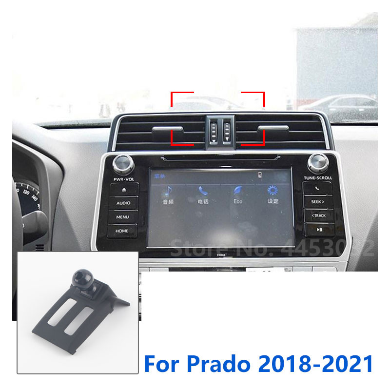 17 มม.พิเศษสําหรับ Toyota Prado tx vx txl sx ที่วางโทรศัพท์ในรถยนต์ GPS วงเล็บคงที่ Air Outlet ฐานอุ