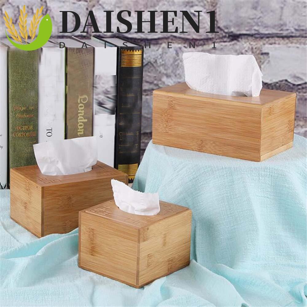 Daishen1 ชั ้ นวางกระดาษทิชชู KTV โรงแรมตกแต ่ งโต ๊ ะเดสก ์ ท ็ อปออแกไนเซอร ์ ร ้ านอาหารตะวันตกผู ้ ถือผ ้ าเช ็ ดปากไม ้ ไผ ่