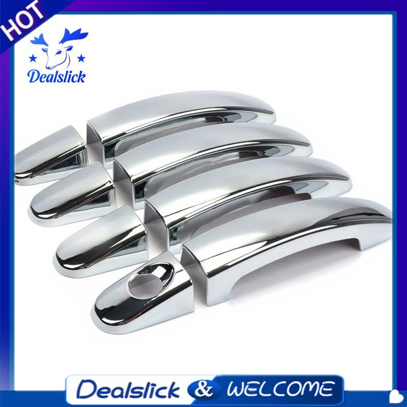 DealslickNew Chrome มือจับประตู Trim สําหรับ Ford Kuga Escape Focus Mk3 2012 2013 2014