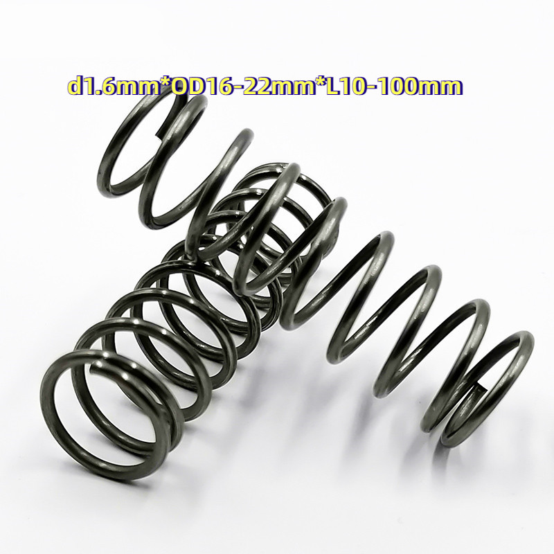 [XZM-LY-w]สปริงกด-65Mn สปริงดัน d1.6 มม. * OD16-22 มม. * L10-100 มม. สปริงอัด สปริงกด สปริงดันทั่วไป/Pressure spring