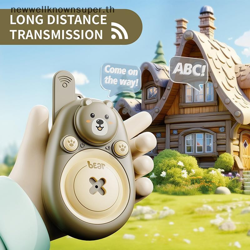 ใหม่ของขวัญคริสต์มาสเด็กเครื่องส่งรับวิทยุทางไกลไร้สายส่งเพจเจอร์กลางแจ้งพูดคุยของเล่นการ์ตูน สุด ๆ