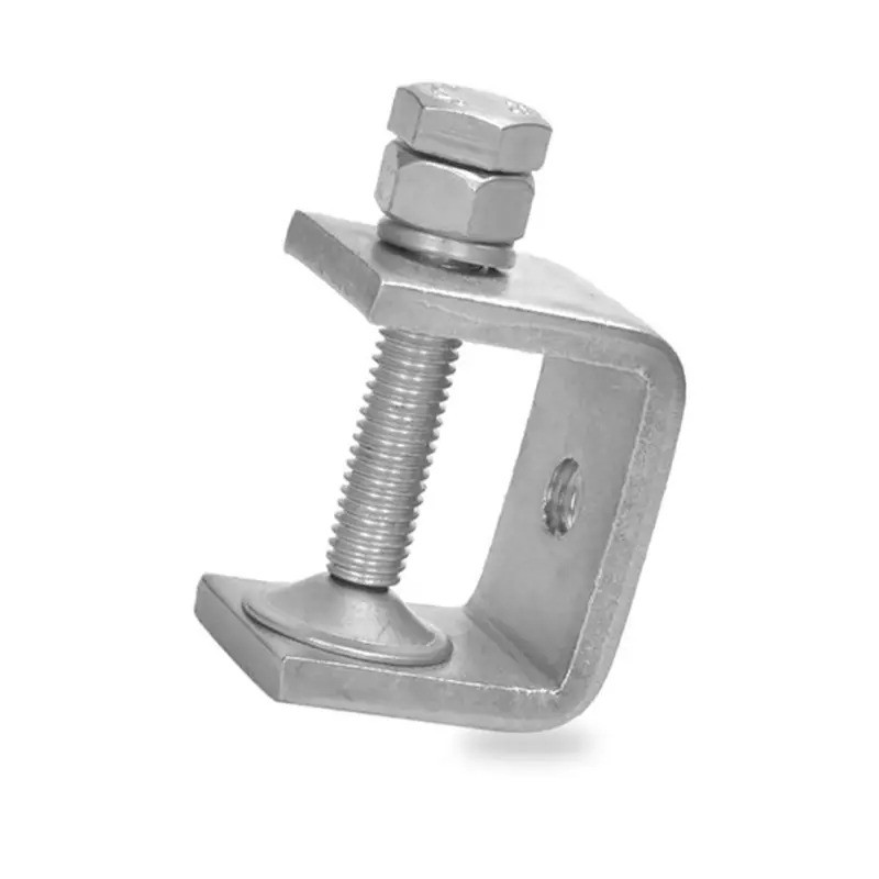 1/6pcs สแตนเลส C-Clamp ทนทาน U-Clamp โลหะมินิโต๊ะ Clamp สำหรับเชื่อม, อาคาร, ปรับขากรรไกรเปิด