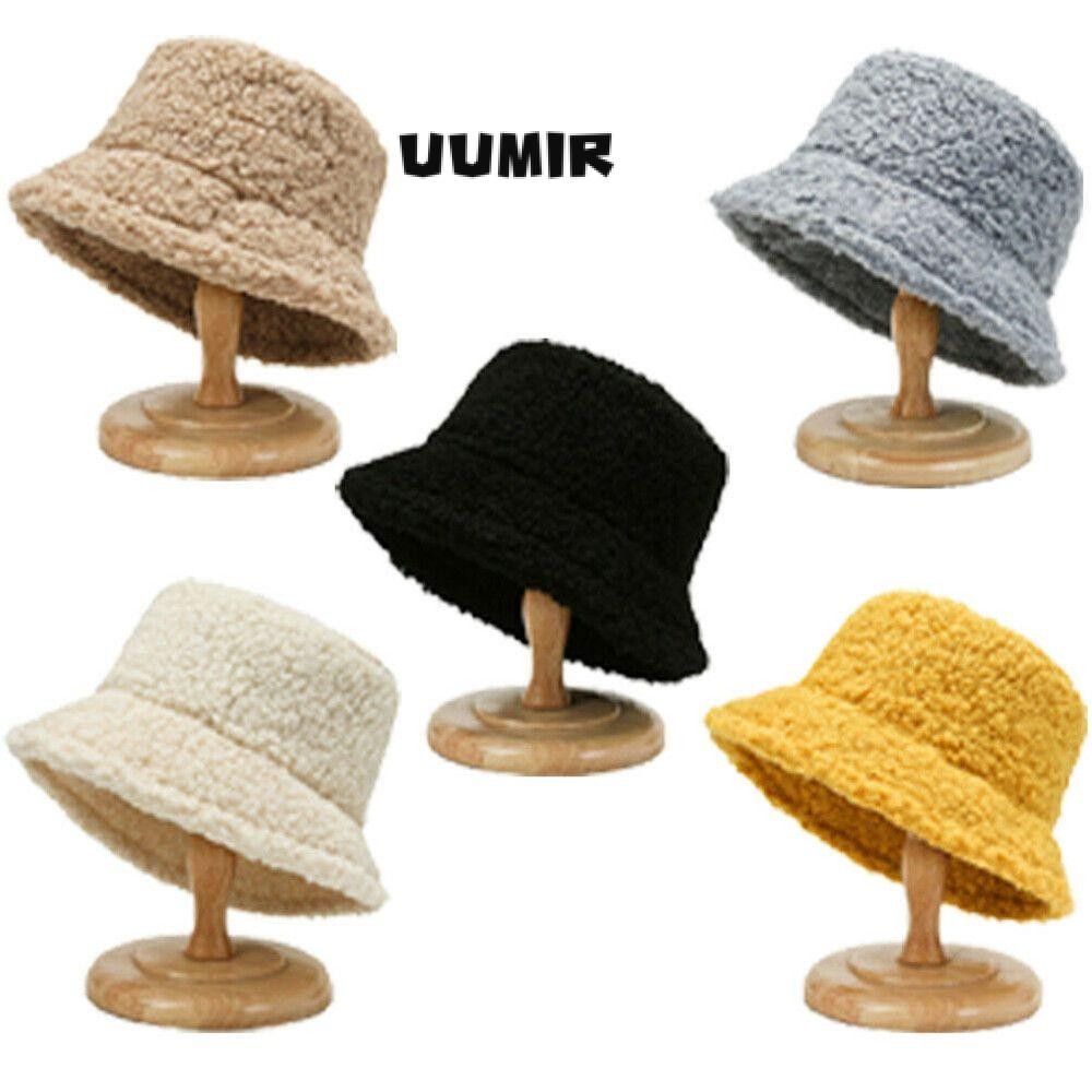 Uumir หมวกชาวประมง Outdoor Lamb Wool Soft Casual Sun Cap