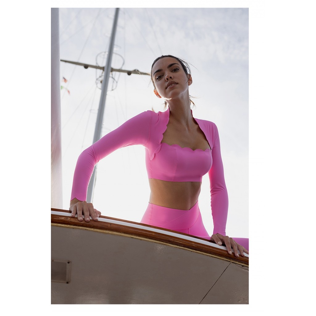 เสื้อผ้าโยคะแขนยาวระ  กีฬาแขนยาว เร็วสแควร์คอแน่นมืออาชีพวิ่งออกกําลังกายพิลาทิสการฝึกอบรมชุดโยคะ - รูปที่ 6