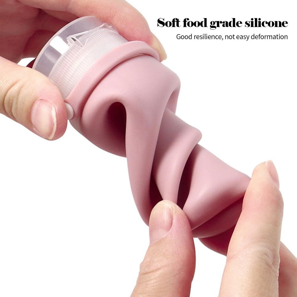 Hittime 30/60/90ML แบบพกพาซิลิโคนขวด Body Wash แชมพูเครื่องสําอางเก็บโลชั่นรีฟิลขวด Leakproof D9V3[NVEP]