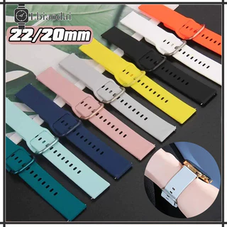 20mm 22mm สายซิลิโคน for Samsung Galaxy Watch FE 7 6 5 4 ยางรัด ปล่อยอย่างรวดเร็ว for Amazfit GTS 4 3/Amazfit Bip 6