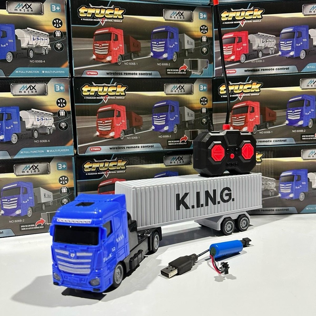 NP รถหัวลากบังคับ รถบรรทุกบังคับ คอนเทนเนอร์บังคับวิทยุ ของเล่นเด็ก ของเล่นรถบังคับ - รูปที่ 4