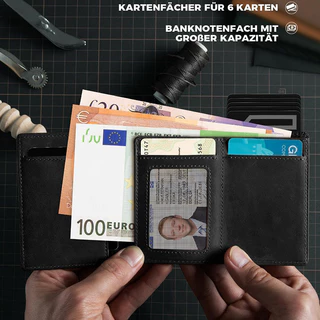 ที่ใส่บัตรผู้ชาย, แปรงกันขโมย rfid, กระเป๋าสตางค์แบบสั้น, กล่องอลูมิเนียม, ที่ใส่บัตรเครดิตมีสไตล์พร้อมซิปและกระเป๋าใส่เหรียญ