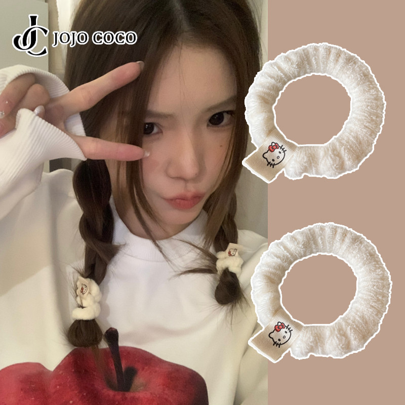 Jojo COCO ตุ๊กตาแมวน่ารัก Hairtie สําหรับสาวการ์ตูนผมหางม้ายืดหยุ่นสูงหัวเชือกยางรัดฤดูใบไม้ร่วงและฤดูหนาวใหม่อุปกรณ์เสริมผม