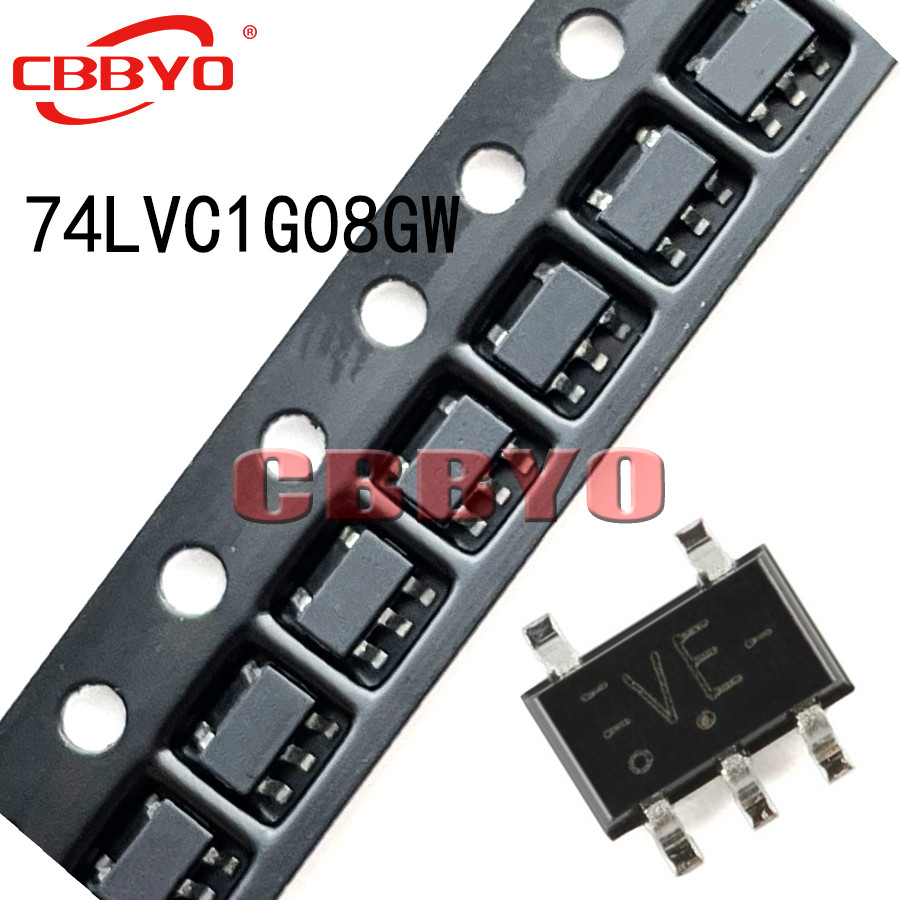 10 ชิ้น 74LVC1G08GW VE SOT-353 74LVC1G08 74LVC1G08G SOT ยี่ห้อใหม่