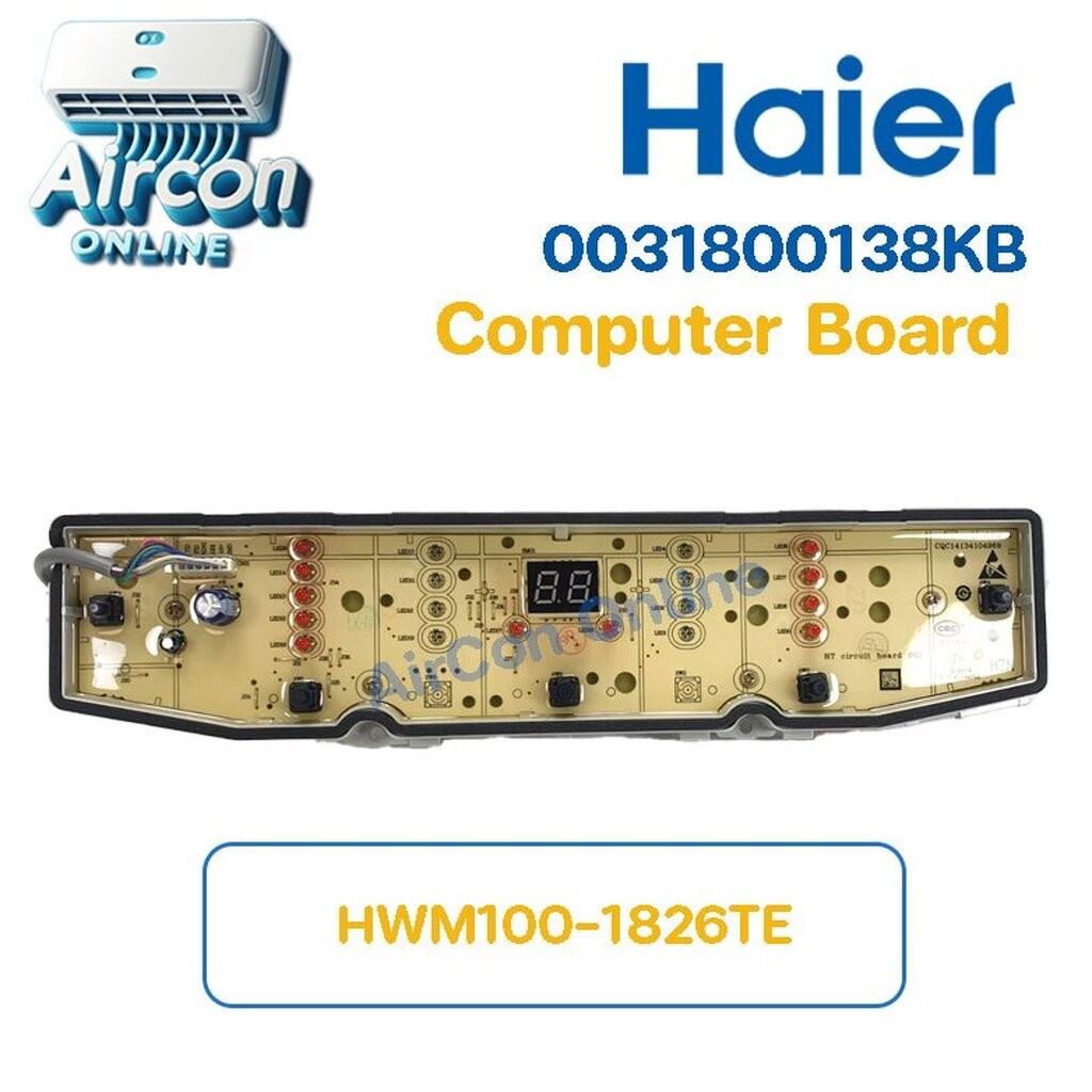 Computer Board เครื่องซักผ้ารุ่น HWM100-1826TE รหัส 0031800138KB [ 138KB ] ของแท้ ใหม่มือ 1
