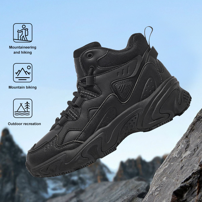 CAMEL SPORTS รองเท้าลําลองกลางแจ้งผู้หญิงกลางด้านบนบวกกํามะหยี่ผ้าฝ้ายลื่นทนต่อการสึกหรอกันกระแทกผู้ชาย - รูปที่ 2