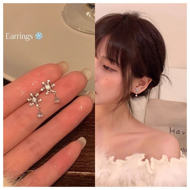 Silver Bling Mini ดอกไม้ต่างหู PIercing ต่างหูอุปกรณ์เสริมผู้หญิงสาว