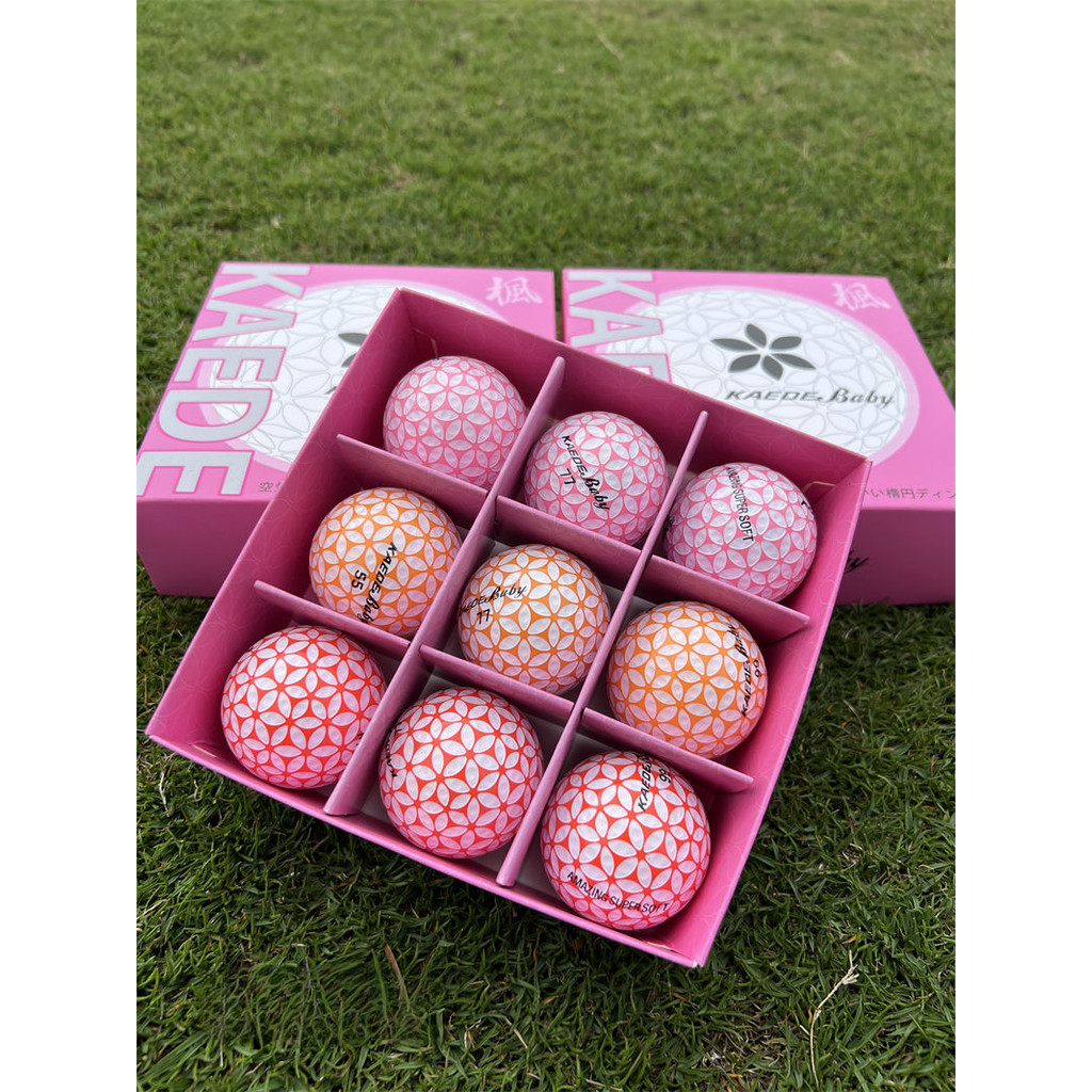 9pics A Box Golf Balls KAEDE Sakura Double Competition Practice Golf Balls สําหรับกีฬากลางแจ้ง