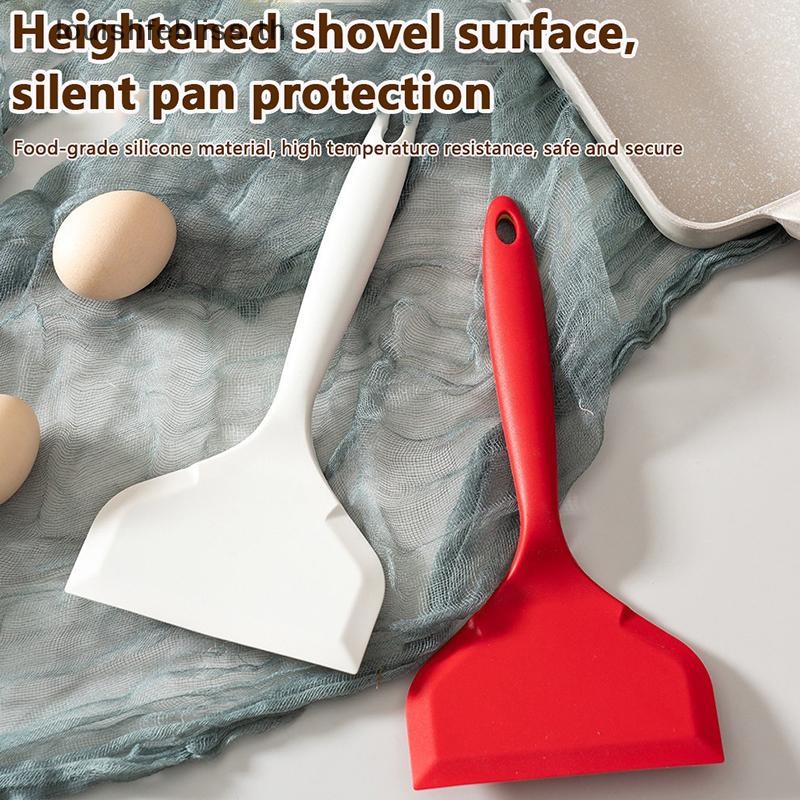 Louislifebliss ไม้พายซิลิกาเจลเครื่องครัวในครัวเรือน Non Stick Cooking Shovel เครื่องครัวซิลิโคนแบบบูรณาการ Comfort Handle ใหม่