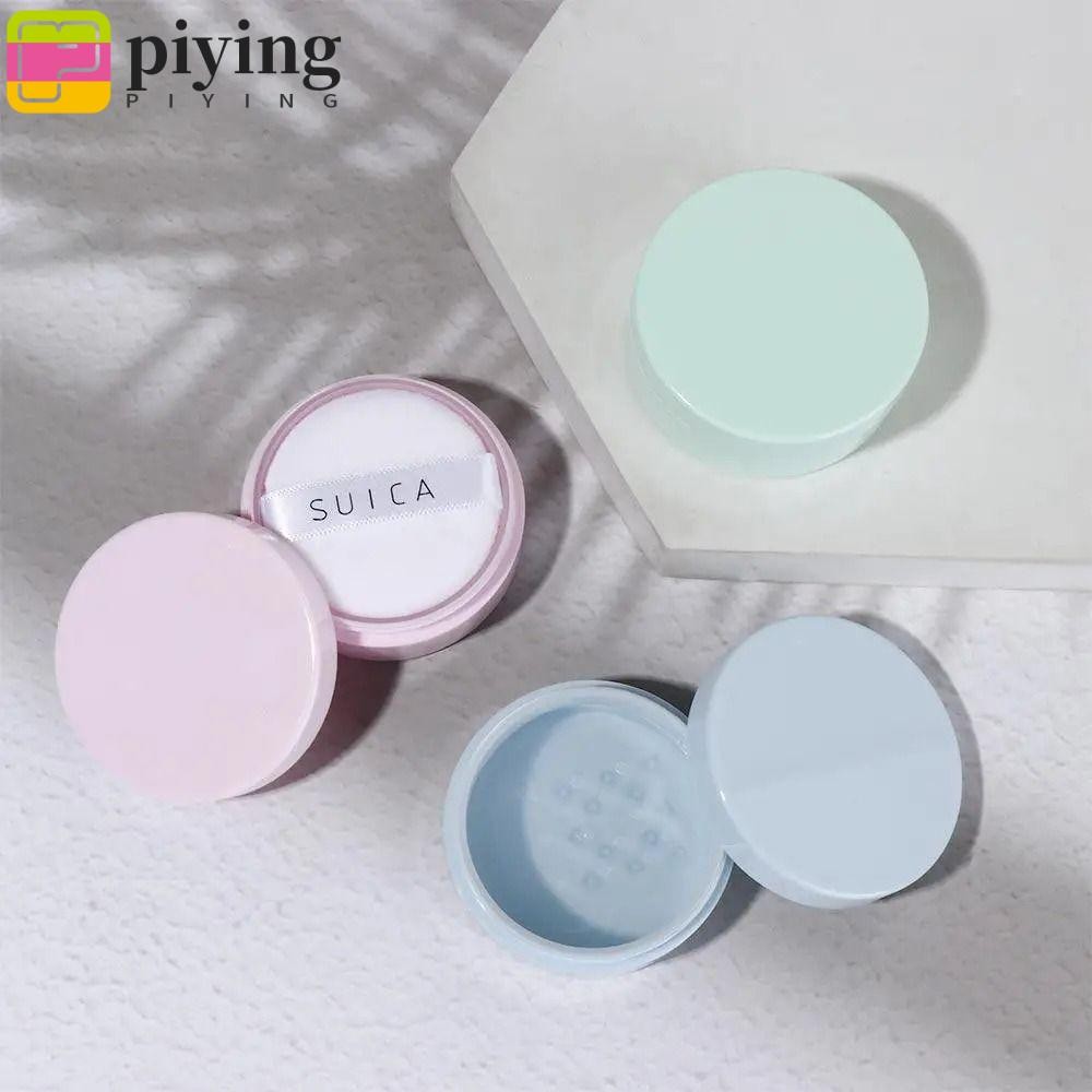 Piying 1 ชิ้นกล่องผง Dispersion, แป้งพัฟ Subpackage ฝาสีขาว กระปุกแป้งฝุ่นที่ว่างเปล่า, มินิ|5ก ภาชนะใส่เครื่องสําอาง