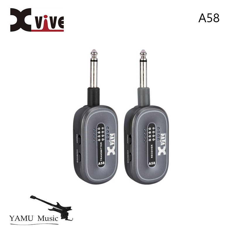 Xvive A58 ระบบกีตาร์ไร้สาย 5.8GHz เครื่องรับส่งสัญญาณกีตาร์ไร้สาย
