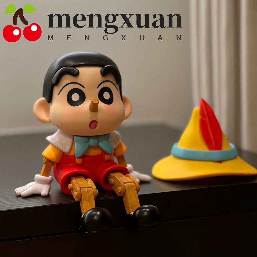 Mengxuan Crayon Shin-Chan รูป,นั่งของเล่น Shinnosuke Nohara รูป,ของเล่นขนาดเล็กอะนิเมะ PVC รูปปั้นการ์ตูน Shin-Chan Action Figure เครื่องประดับรถยนต์