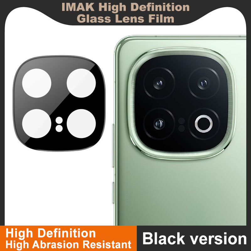 IMak ฟิล์มเลนส์กล้องขอบสีดํา Vivo IQOO 13 5G HD กระจกนิรภัย IQOO13 ฟิล์มกันรอยหน้าจอฟิล์มป้องกัน