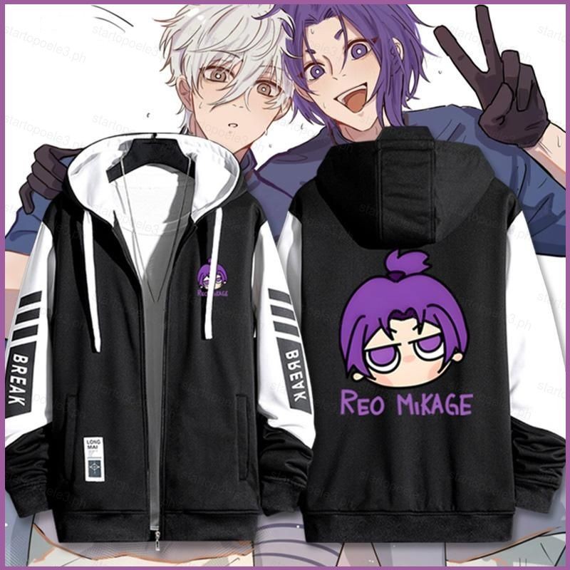 Ellen BLUE LOCK Isagi Yoichi Chigiri Hyoma Nagi Seishiro coat zipper Hoodie jacket เสื้อสเวตเตอร์ถัก