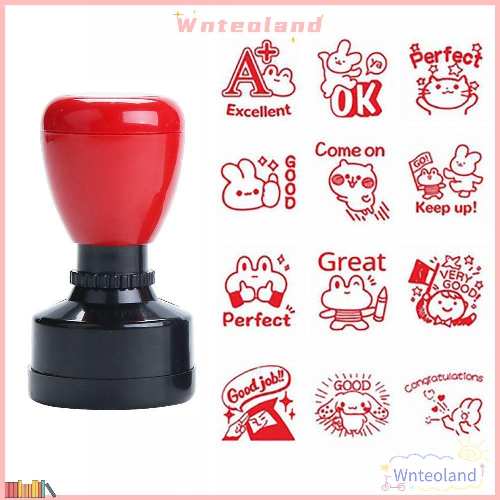Wnteoland อิโมติคอนซีล, DIY อุปกรณ์ครูส่งเสริมแสตมป์, สรรเสริญที่ทนทาน Emoticons Scrapbooking Seal สรรเสริญแสตมป์